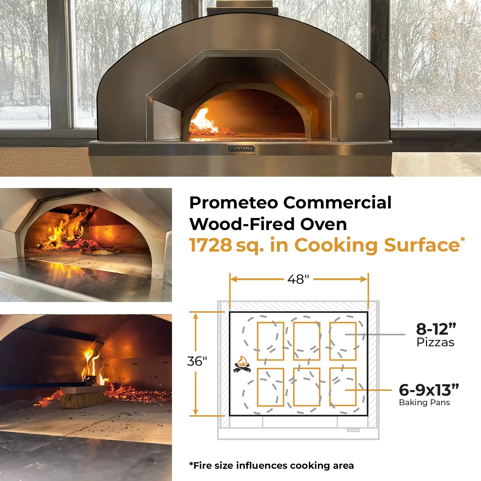 Prometeo Commercial Wood-Fired Oven
