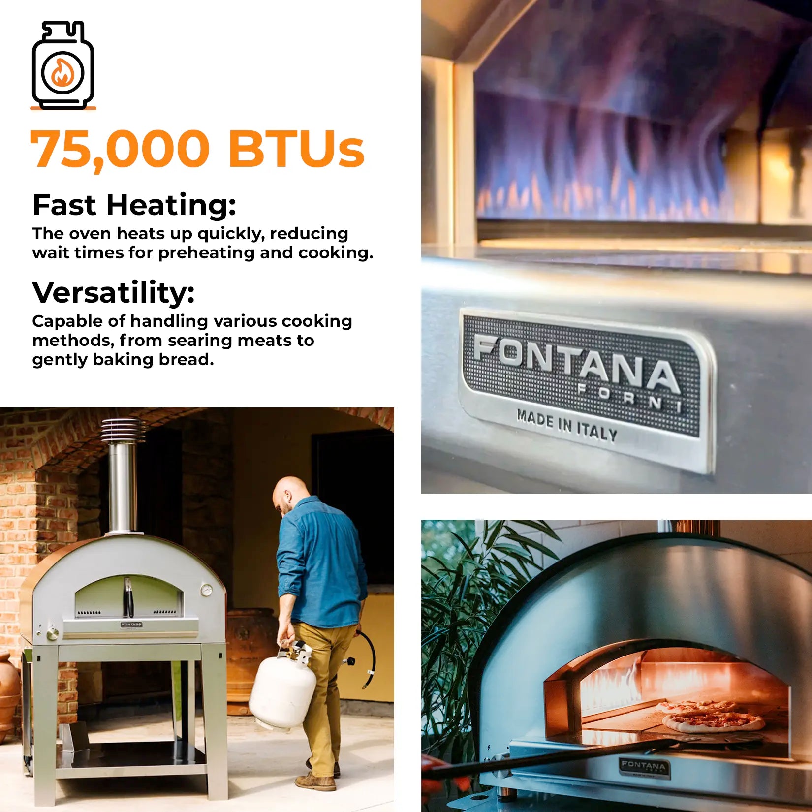 ROMA Hybrid Gas & Wood Oven - New Gen Marinara